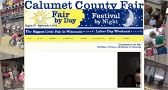 Desktop Screenshot of calumetcountyfair.com